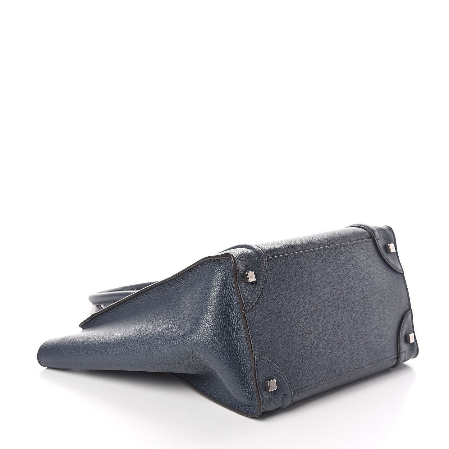 Drummed Calfskin Mini Luggage Slate