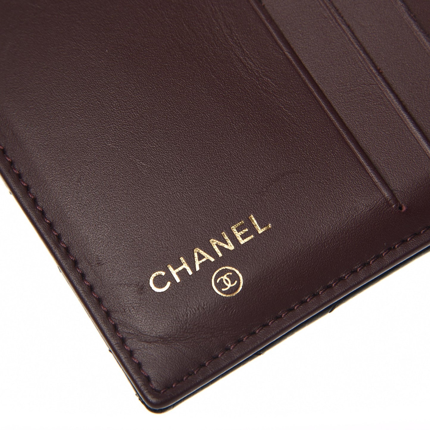 Caviar Quilted Compact French Flap Wallet Black