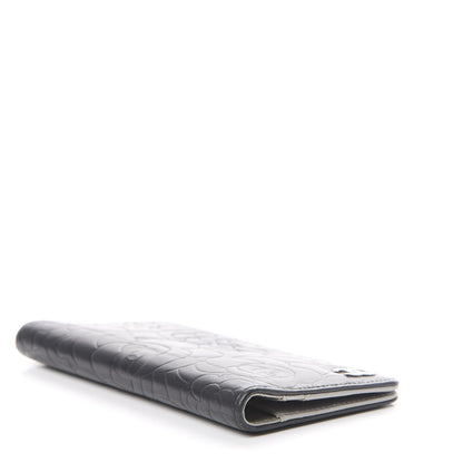 Chanel Lambskin Camellia Embossed Medium Agenda Cover Black 3 of 10