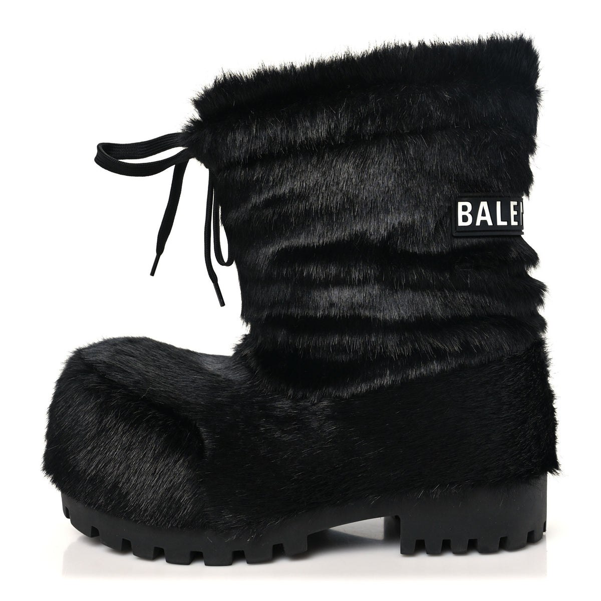 Balenciaga Faux Mink Alaska Low Boots 37-38 Black 1 of 9