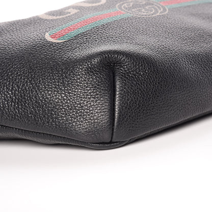 Gucci Grained Calfskin Logo Belt Bag Black 6 of 13