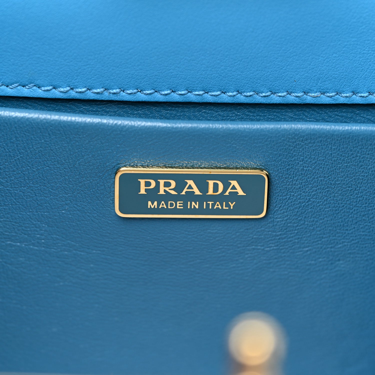 Prada Saffiano City Calf Light Frame Bag Celeste 6 of 15
