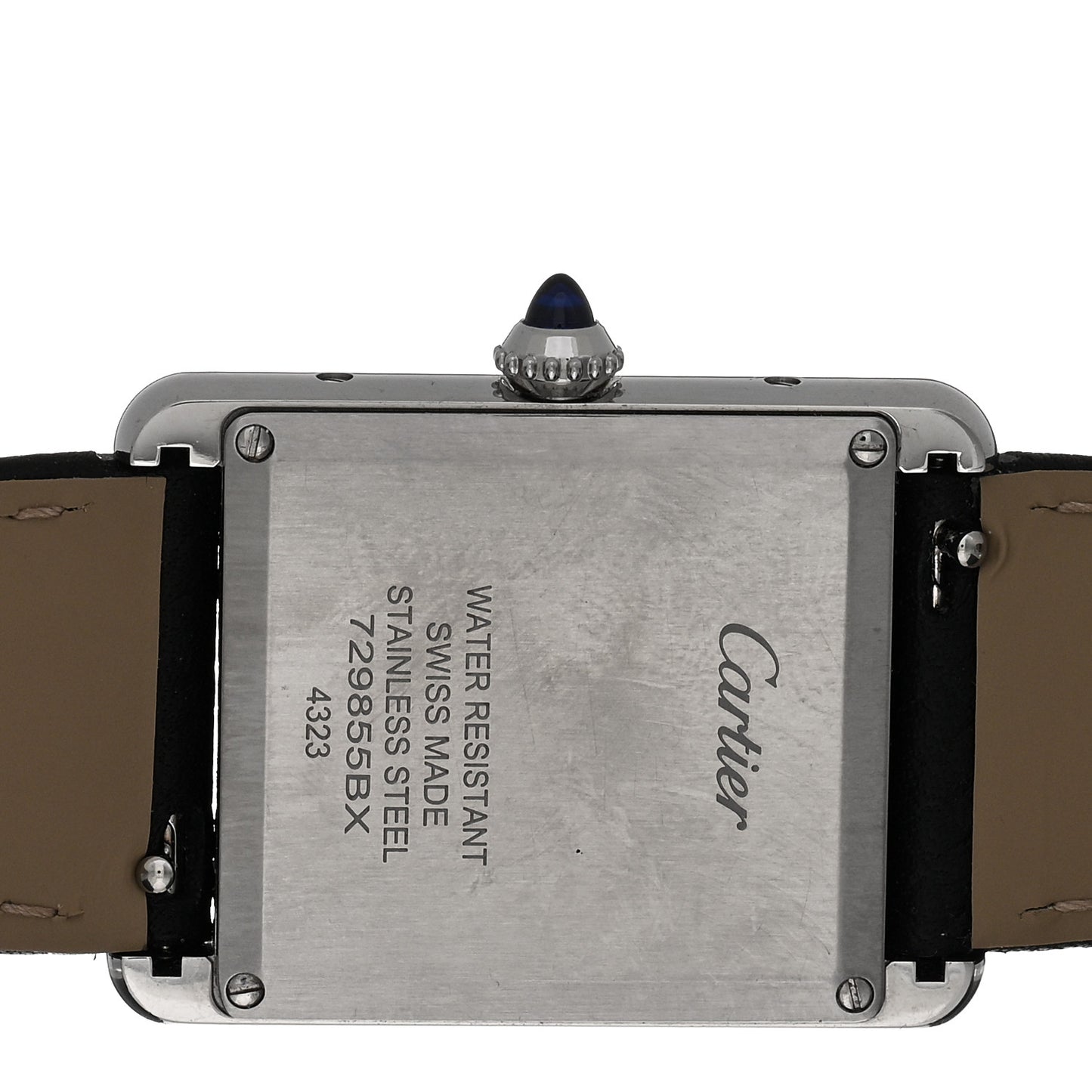 Stainless Steel Calfskin 25mm Must de Cartier Tank Quartz Watch