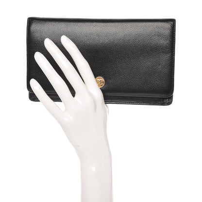 Chanel Caviar CC Yen Wallet Black 2 of 13