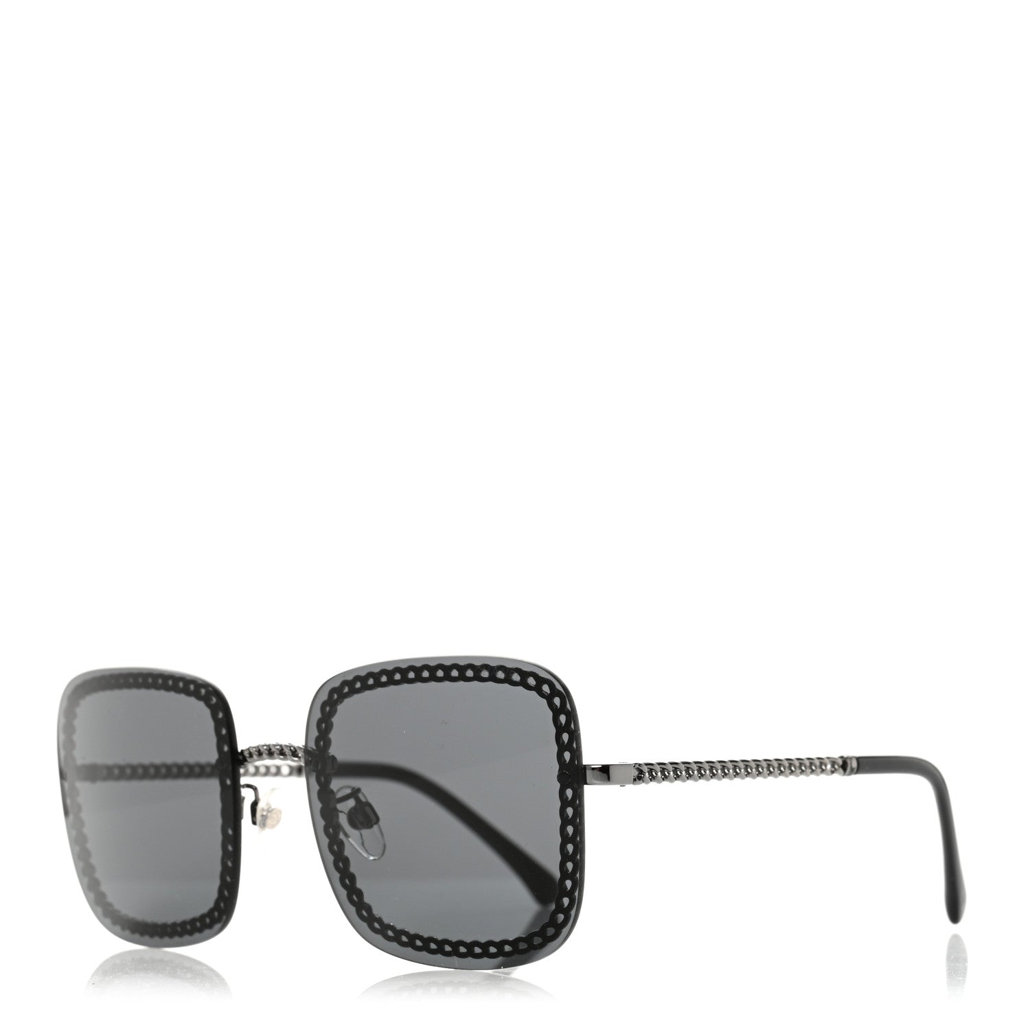 Chanel Chain Square Sunglasses 4244 Black 1 of 9