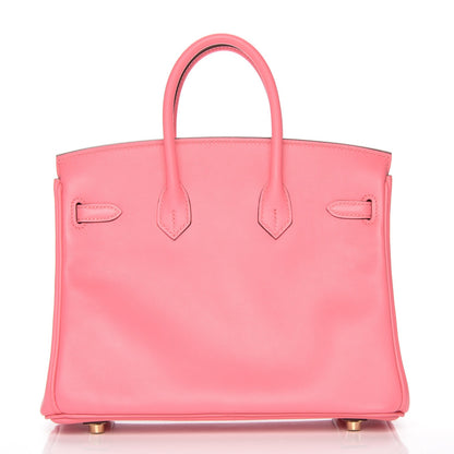 Hermes Swift Birkin 25 Rose Azalee 4 of 29