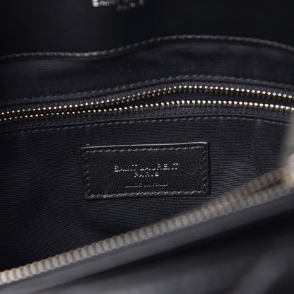 Saint Laurent Calfskin Y Quilted Monogram Medium Loulou Chain Satchel Black 6 of 7