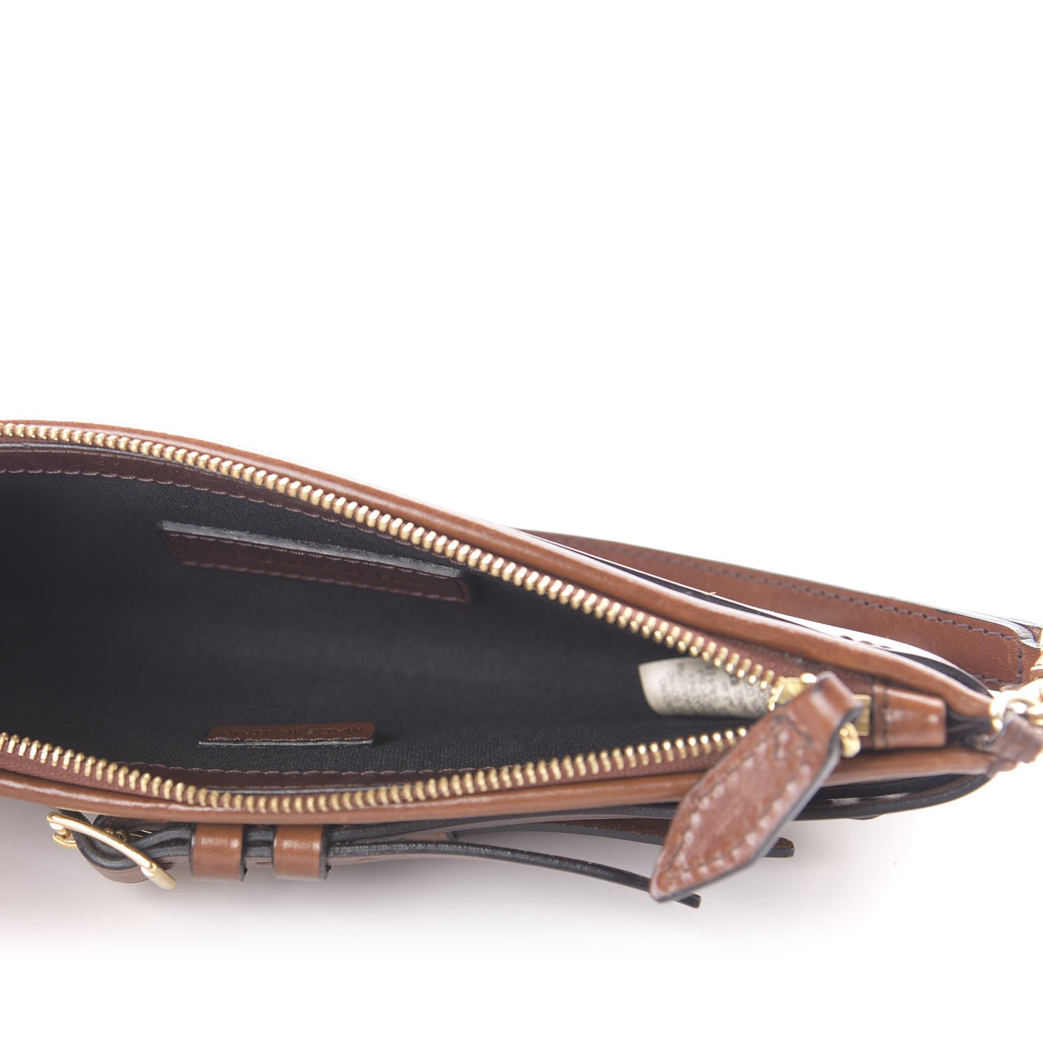 Burberry House Check Bridle Calfskin Mini Parmoor Clutch Bag Dark Tan 5 of 11