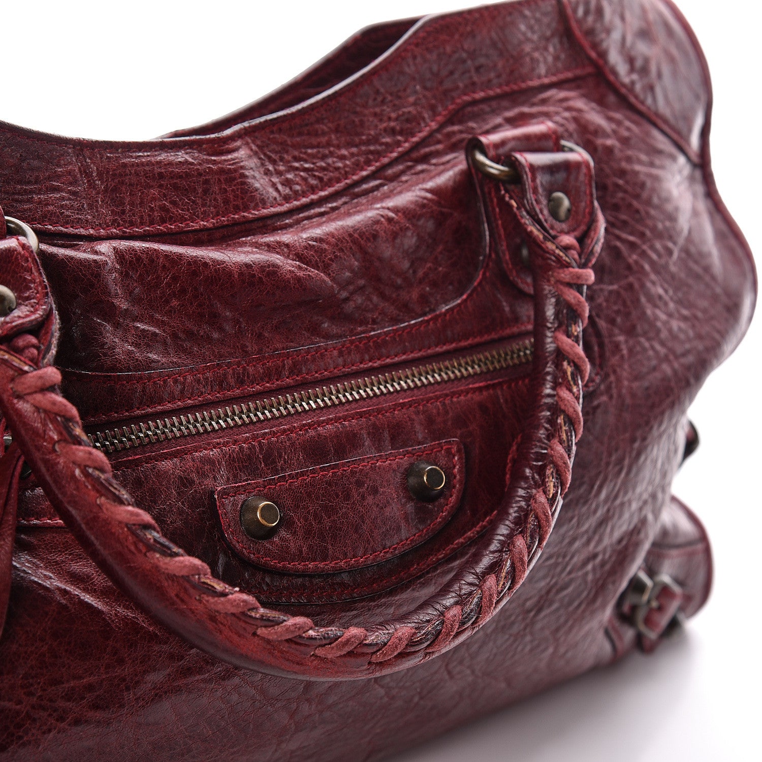 Balenciaga Agneau Classic Hardware City Rouge Grenat 14 of 14