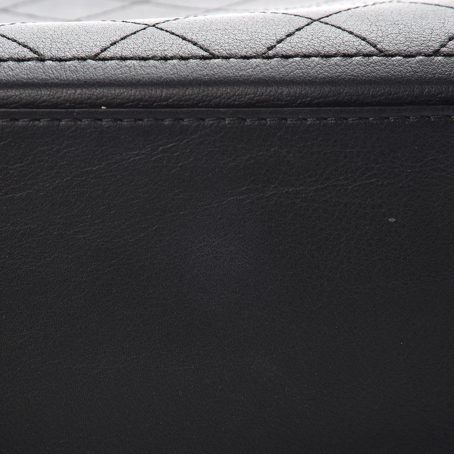Chanel Bullskin Stitched Bi-Color Medium Shopping Tote Black 8 of 9