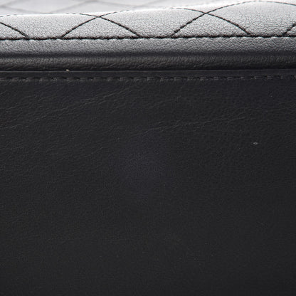 Chanel Bullskin Stitched Bi-Color Medium Shopping Tote Black 8 of 9