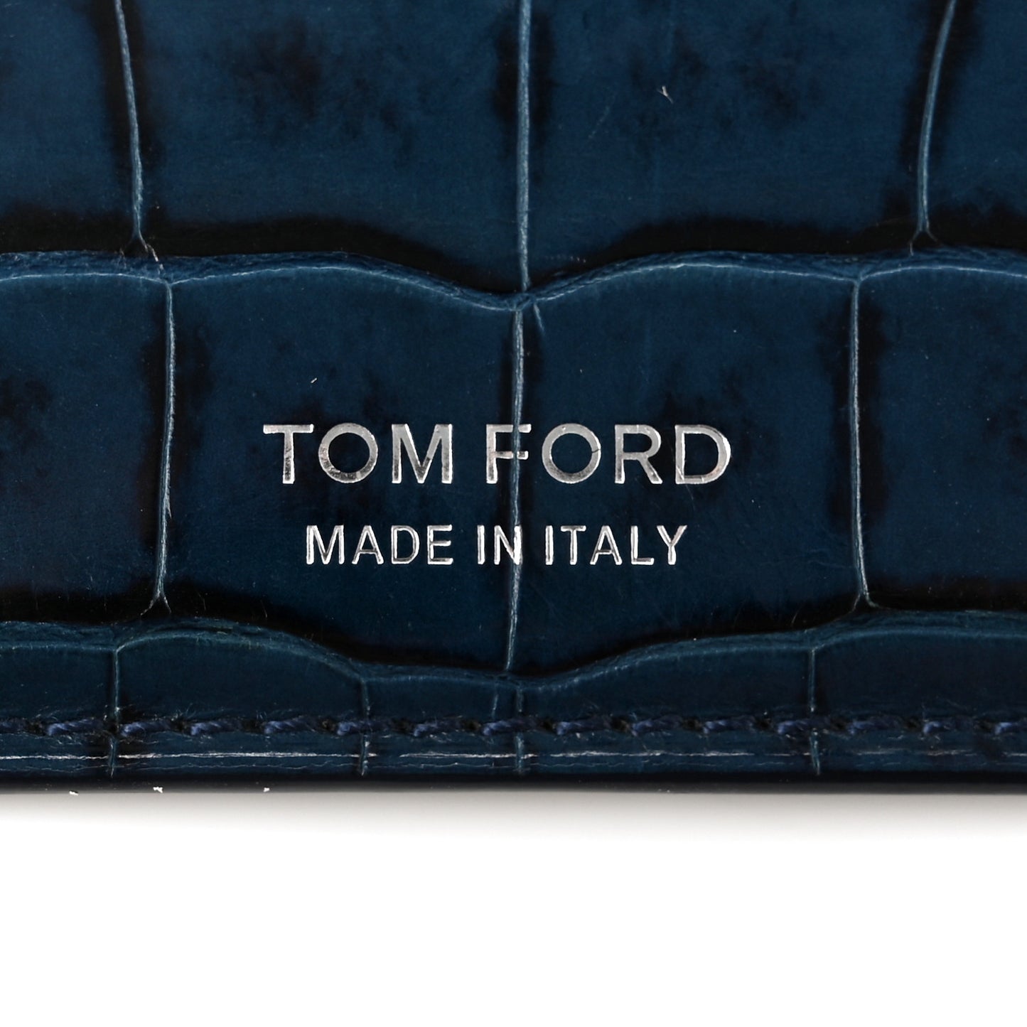 Alligator Card Holder Blue
