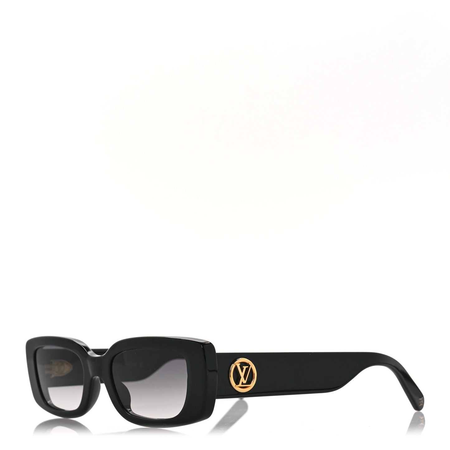 Acetate LV Circle Cat Eye Sunglasses Z2109W Black