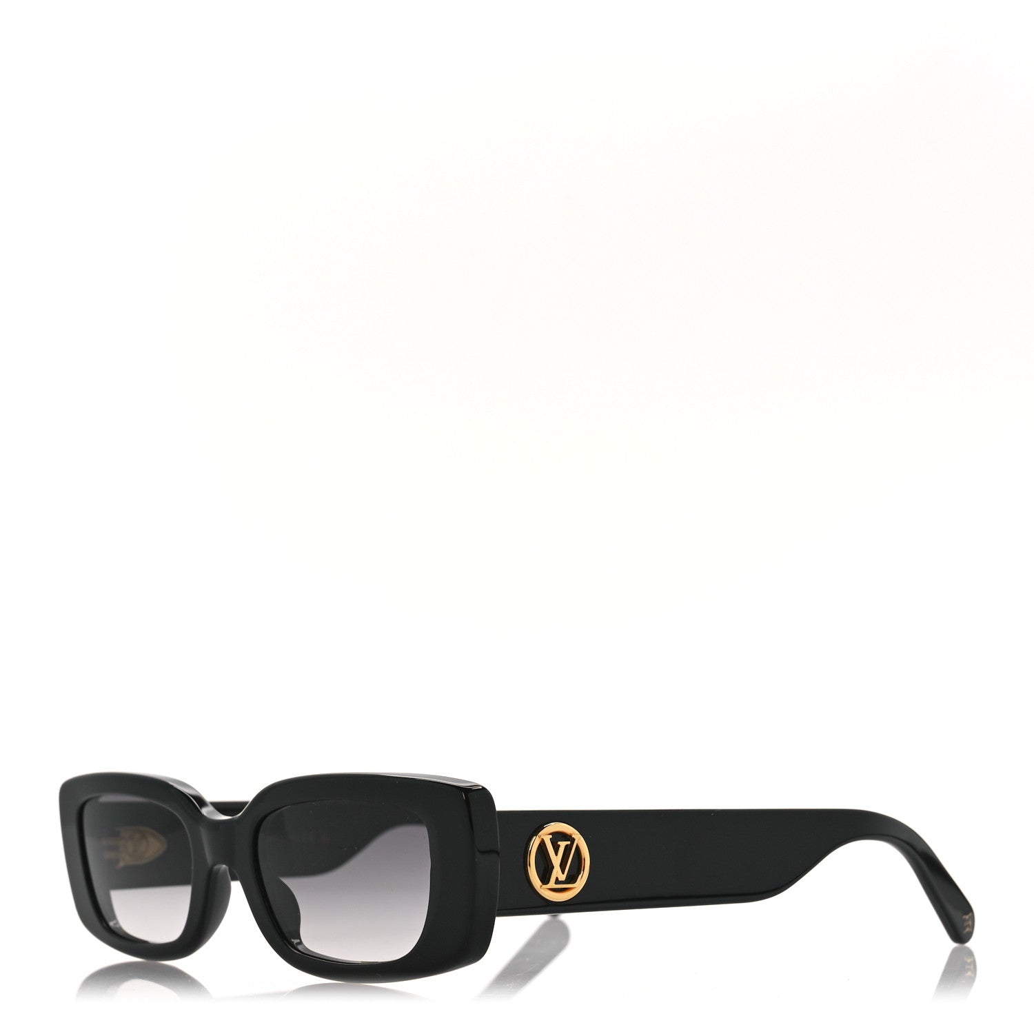Louis Vuitton Acetate LV Circle Cat Eye Sunglasses Z2109W Black 1 of 8