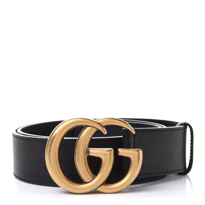 Gucci Calfskin Double G 40mm Belt 95 38 Black 1 of 5