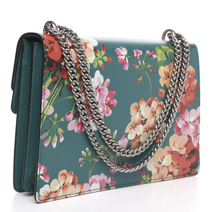 Gucci Calfskin Blooms Print Medium Dionysus Shoulder Bag Bright Emerald Multicolor 3 of 10