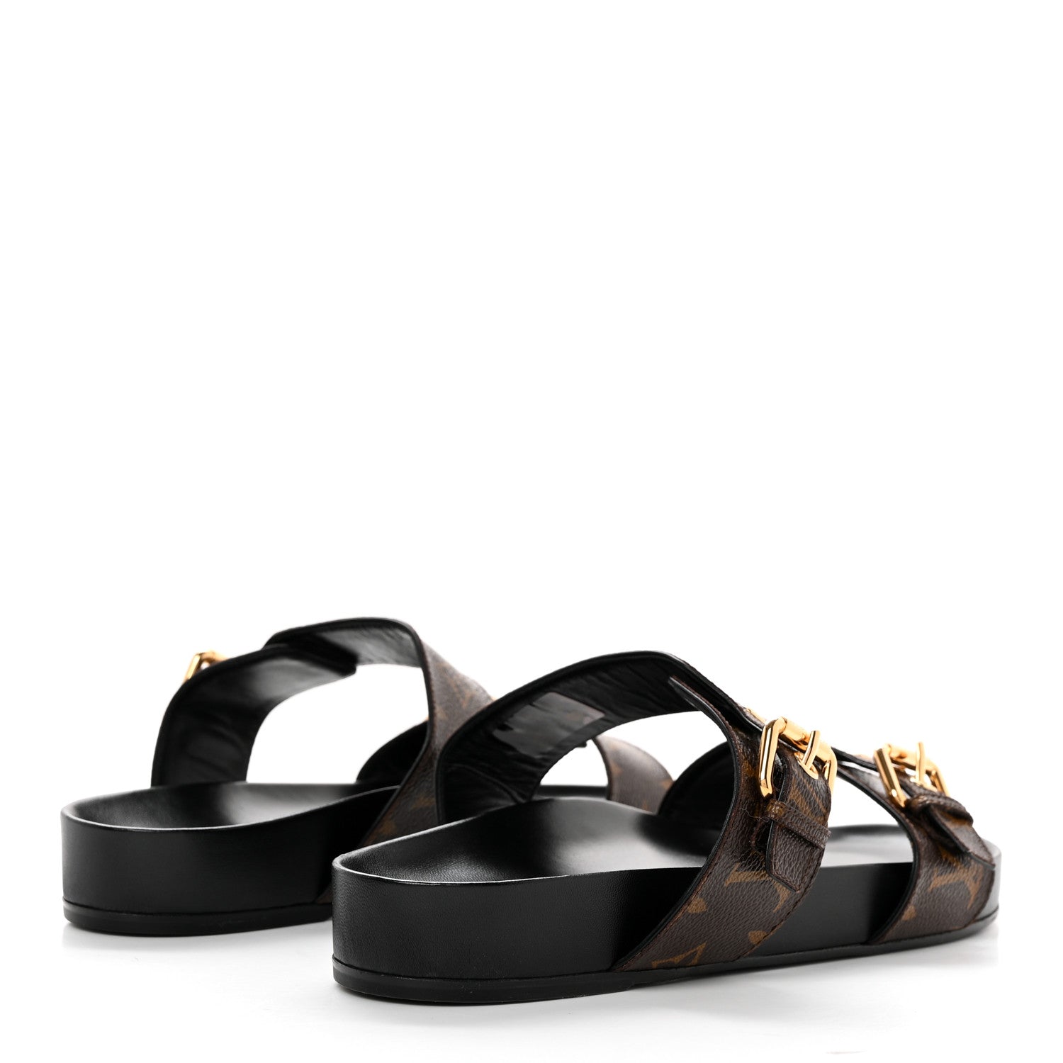 Louis Vuitton Monogram Bom Dia Mule Sandals 40 Black 4 of 7