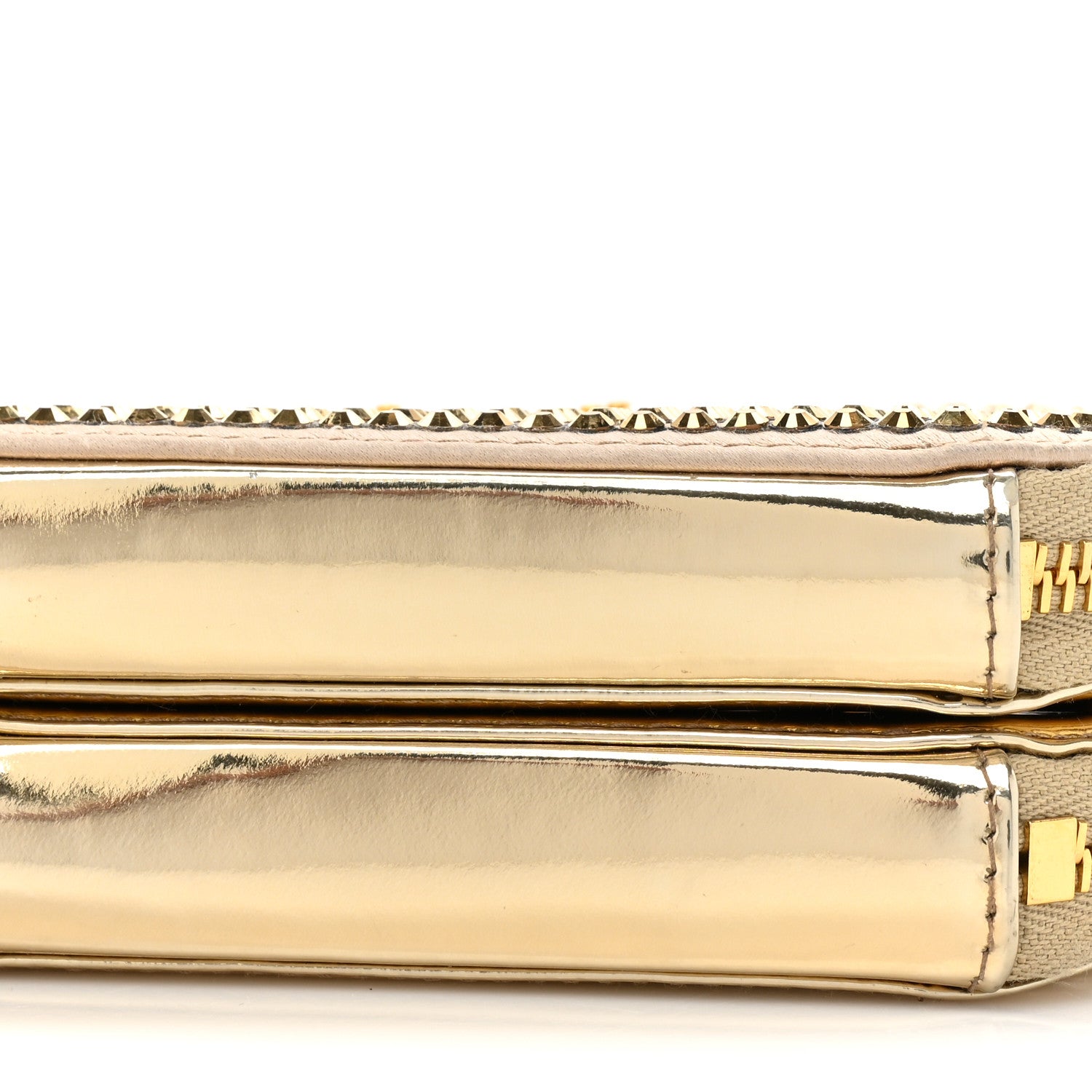 Prada Satin Crystal Mini Triangle Crossbody Pouch Platino 9 of 9