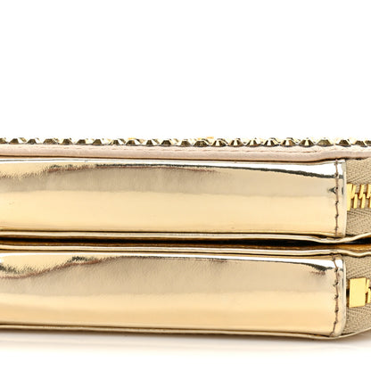 Prada Satin Crystal Mini Triangle Crossbody Pouch Platino 9 of 9