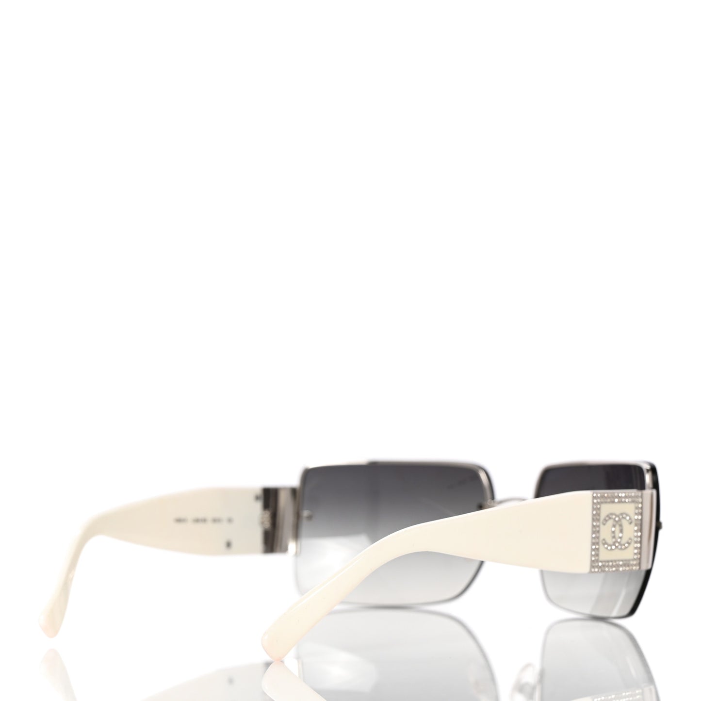 Crystal CC Sunglasses 4095-B White