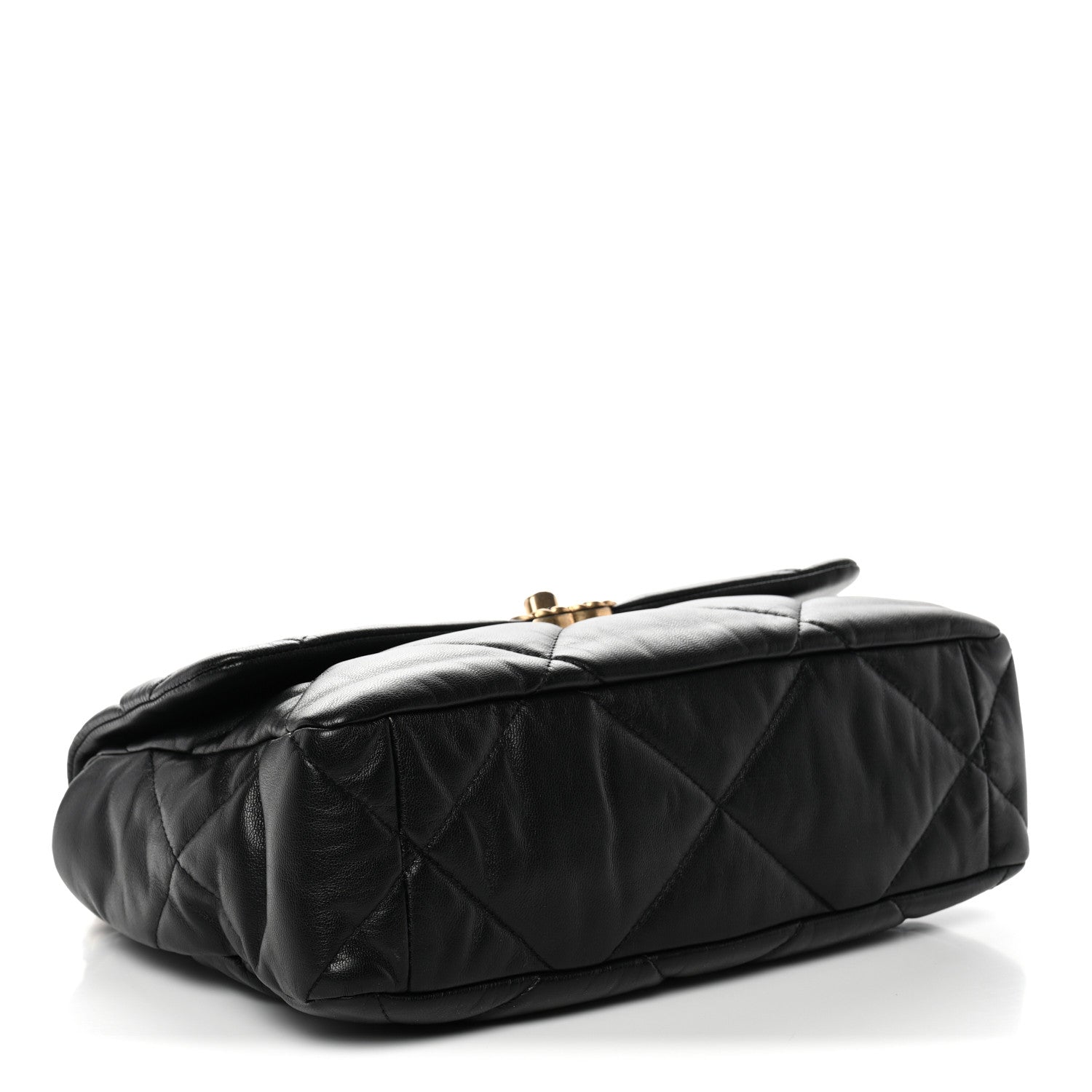 Chanel Goatskin Quilted Large Chanel 19 Flap Black 4 of 10
