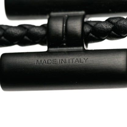 Hermes Swift Double Wrap Cord Tournis Tresse Bracelet T5 Black 4 of 5