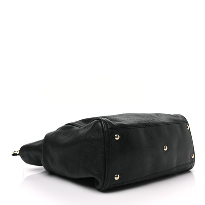Gucci Pebbled Calfskin Medium Soho Shoulder Bag Black 4 of 8