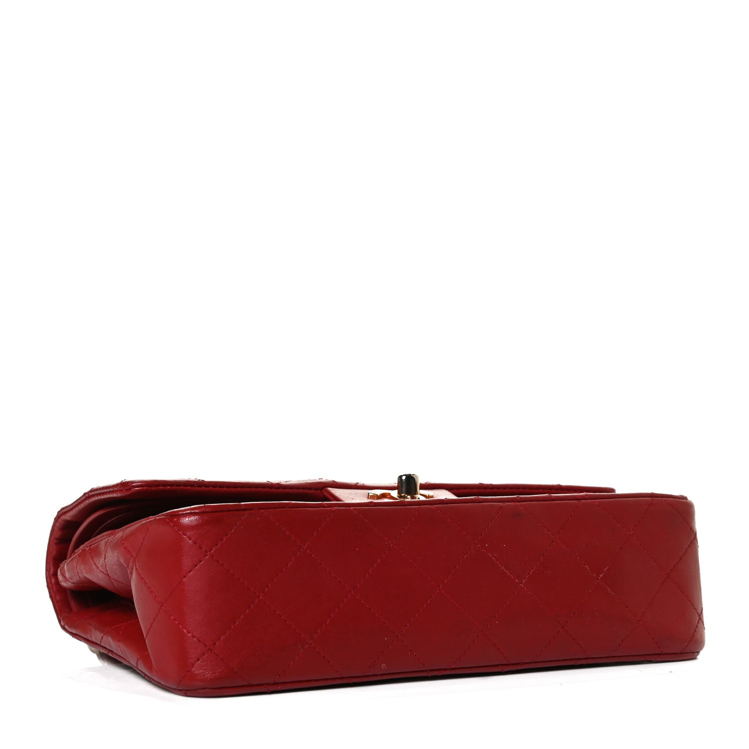 Chanel Lambskin Quilted Small Double Flap Red 4 of 17