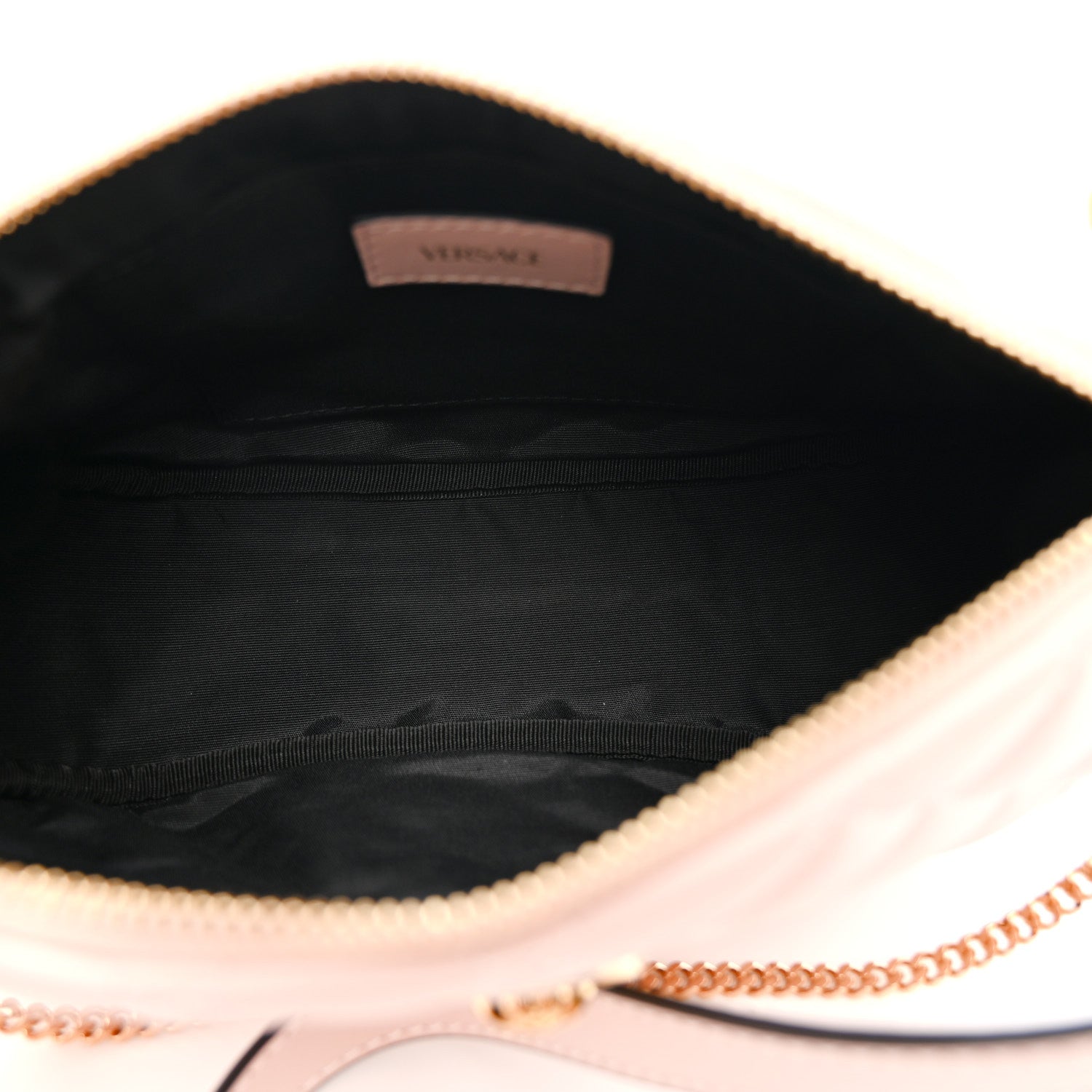 Versace Nappa Quilted La Medusa Half Moon Crossbody Light Pink 5 of 9