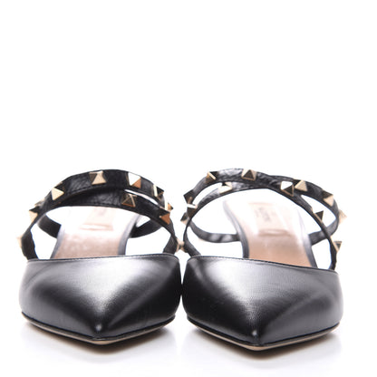 Valentino Garavani Nappa Rockstud Criss Cross 55mm Mules 37.5 Black 2 of 9
