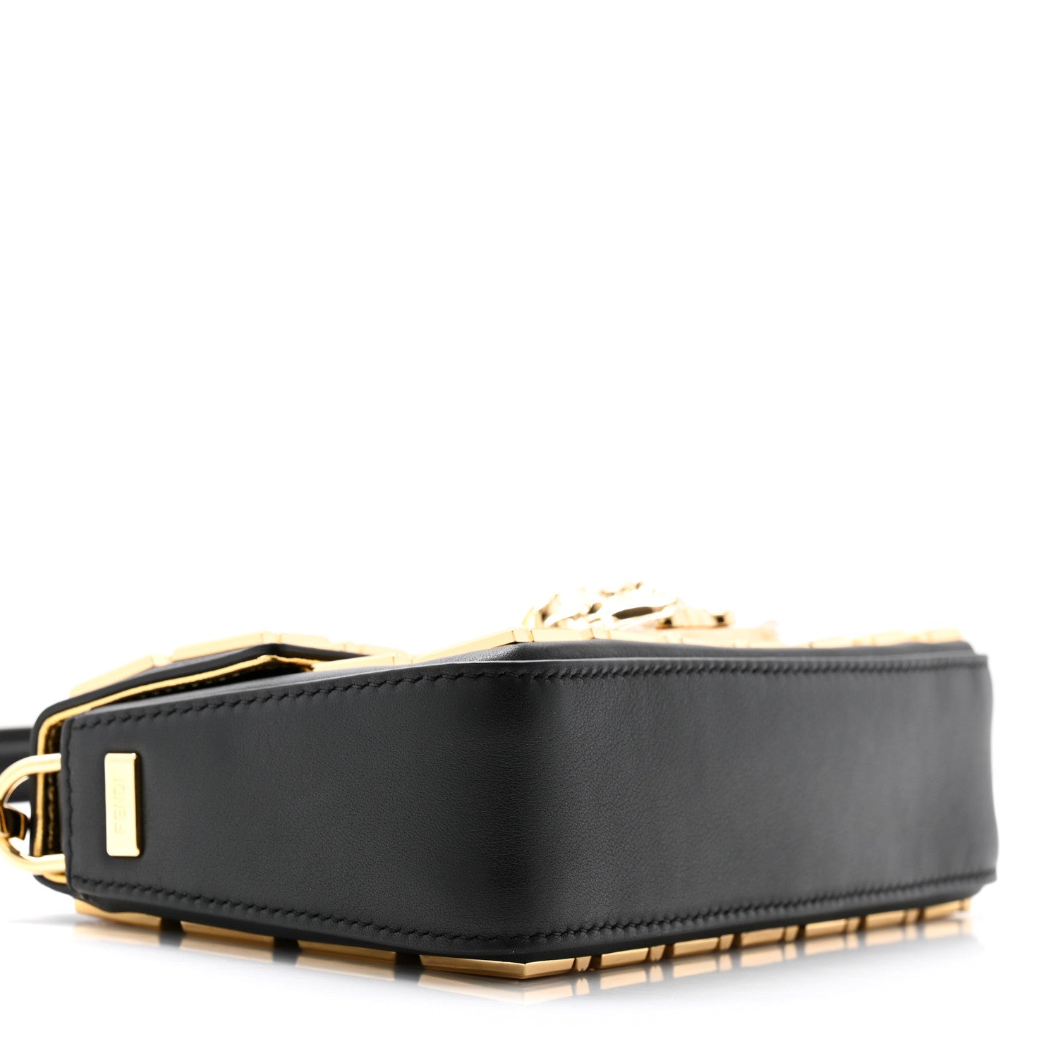 Fendi X VERSACE Calfskin Fendace FF Baguette Black 9 of 11