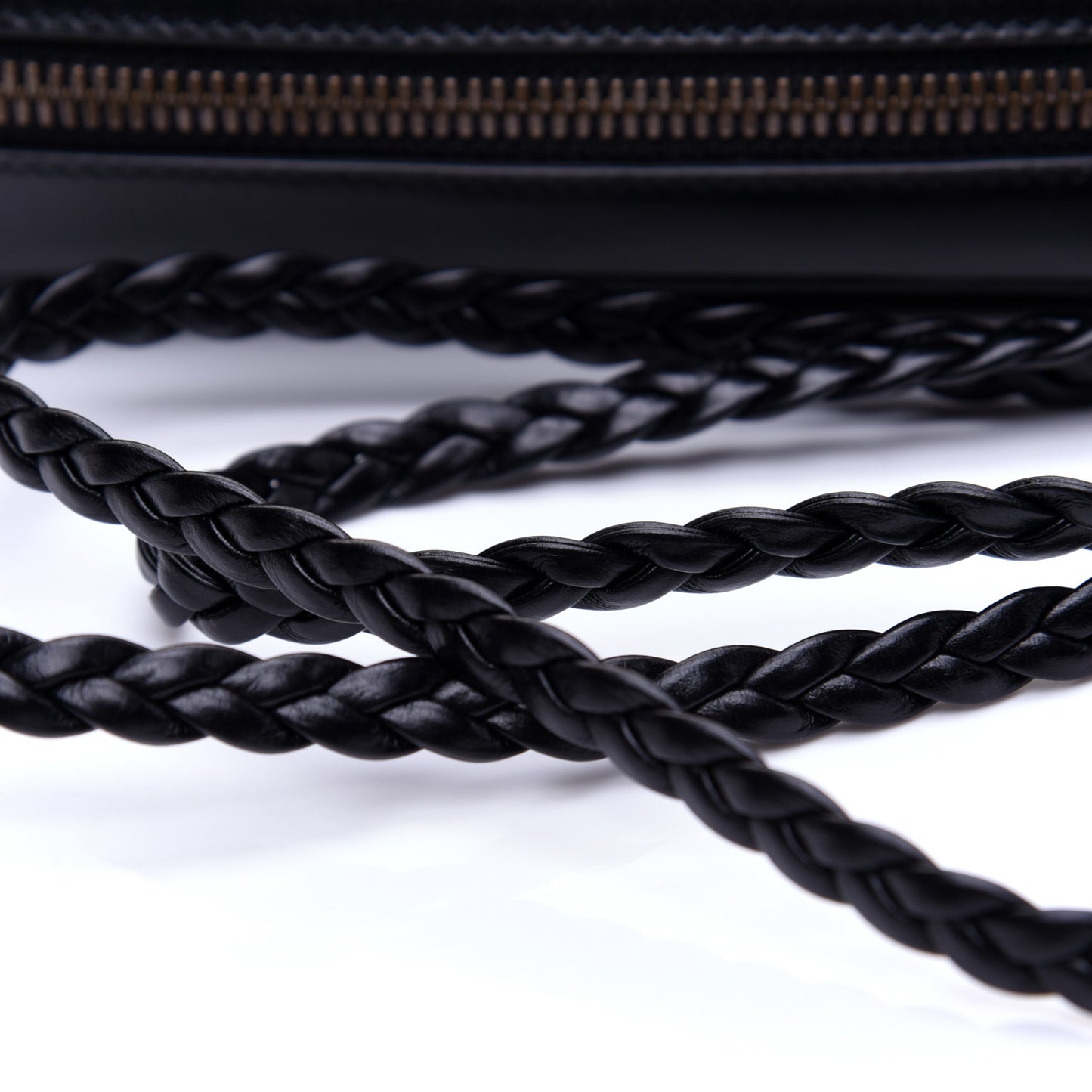 Calfskin Web Trapuntata Small GG Shoulder Bag Black