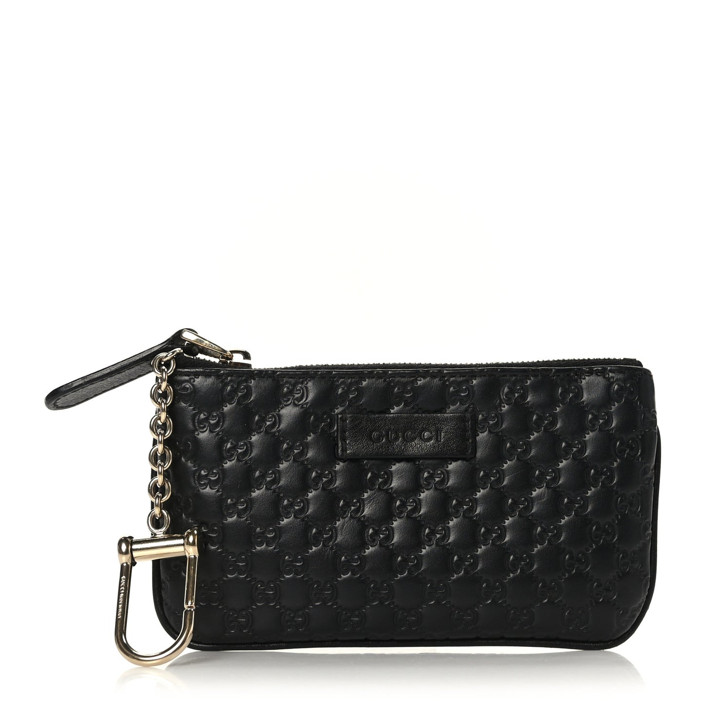 Microguccissima Key Ring Coin Case Black
