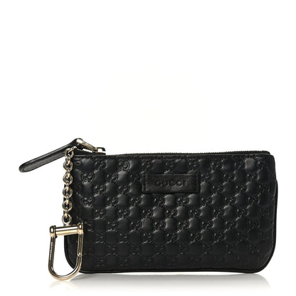 Gucci Microguccissima Key Ring Coin Case Black 1 of 7