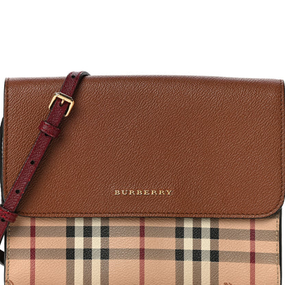 Burberry Haymarket Check Small Loxley Crossbody Bright Toffee 7 of 9