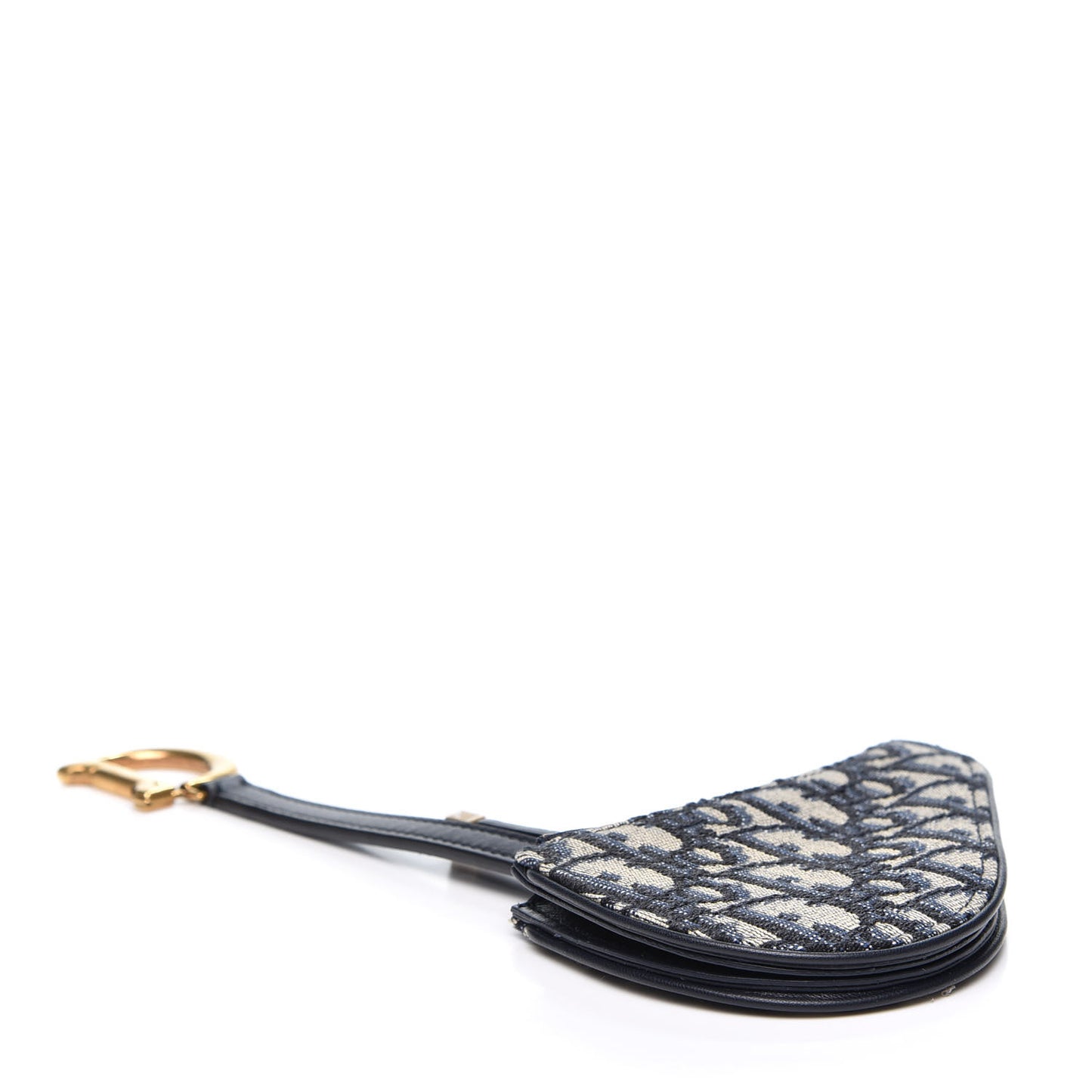 Oblique Saddle Coin Purse Blue