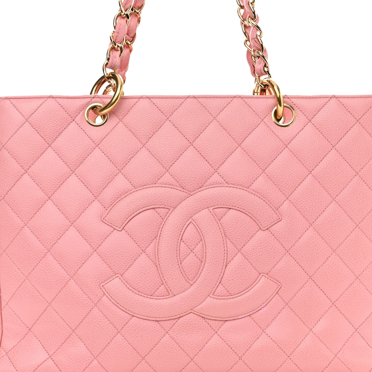 Chanel Caviar Quilted Grand Shopping Tote GST Pink 7 of 9