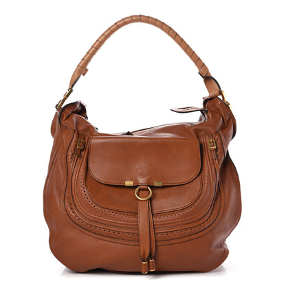 Chloe Calfskin Large Marcie Hobo Mahogany 1 of 13