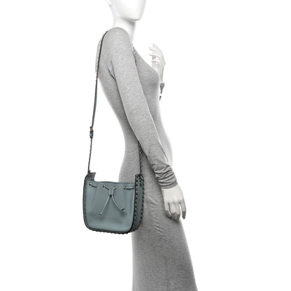 Valentino Garavani Grained Calfskin Rockstud Bucket Bag Amadeus 2 of 9