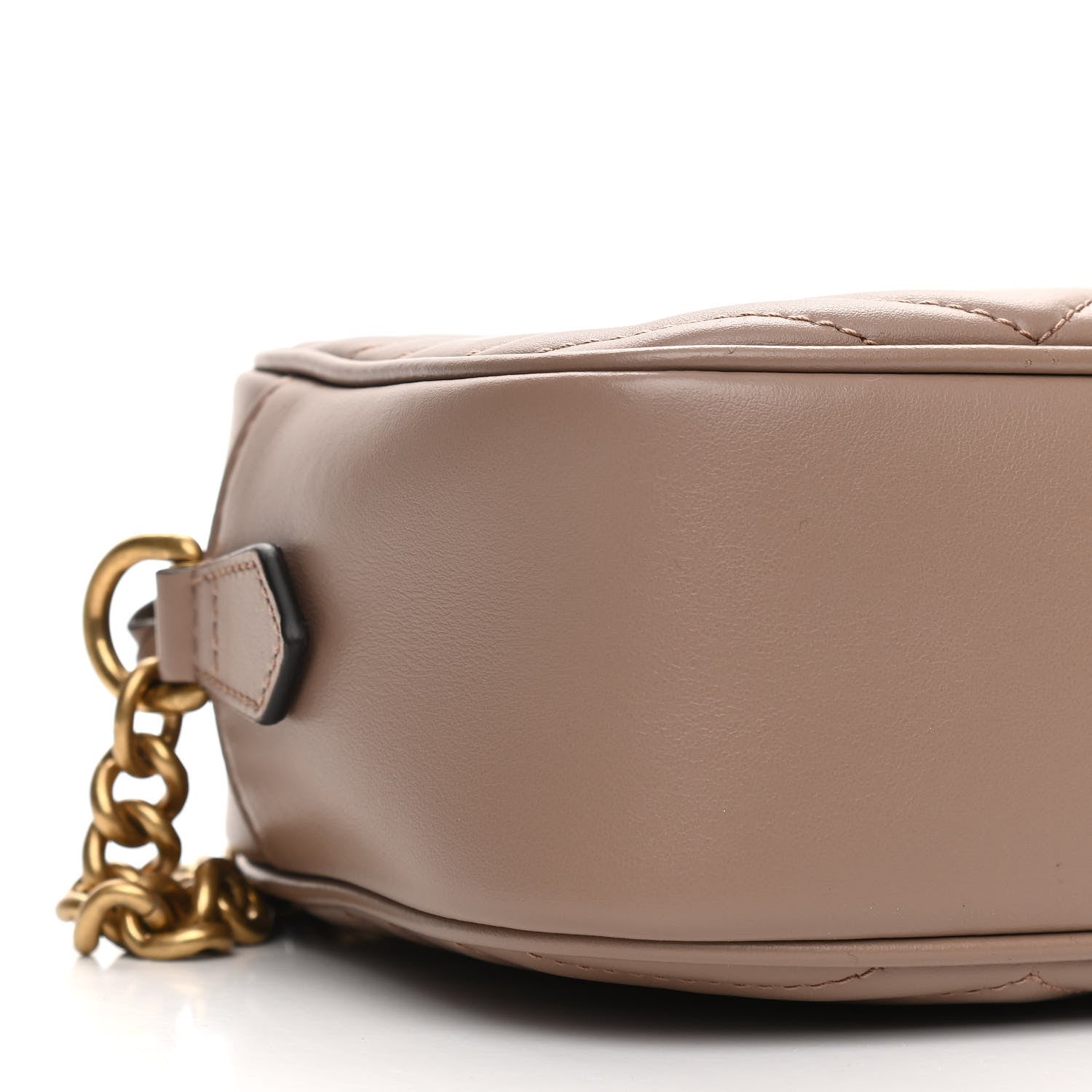 Gucci Calfskin Matelasse Small GG Marmont Chain Shoulder Bag Porcelain Rose 9 of 10