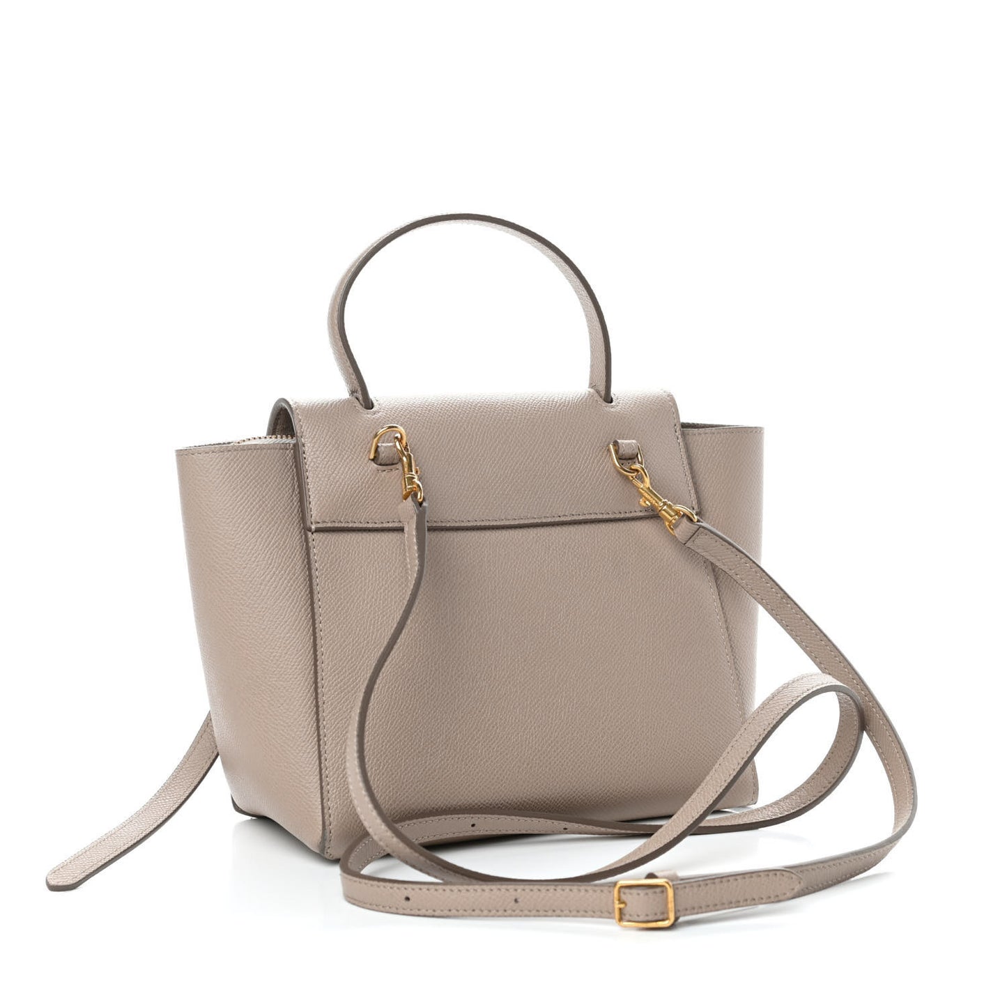 Grained Calfskin Nano Belt Bag Light Taupe
