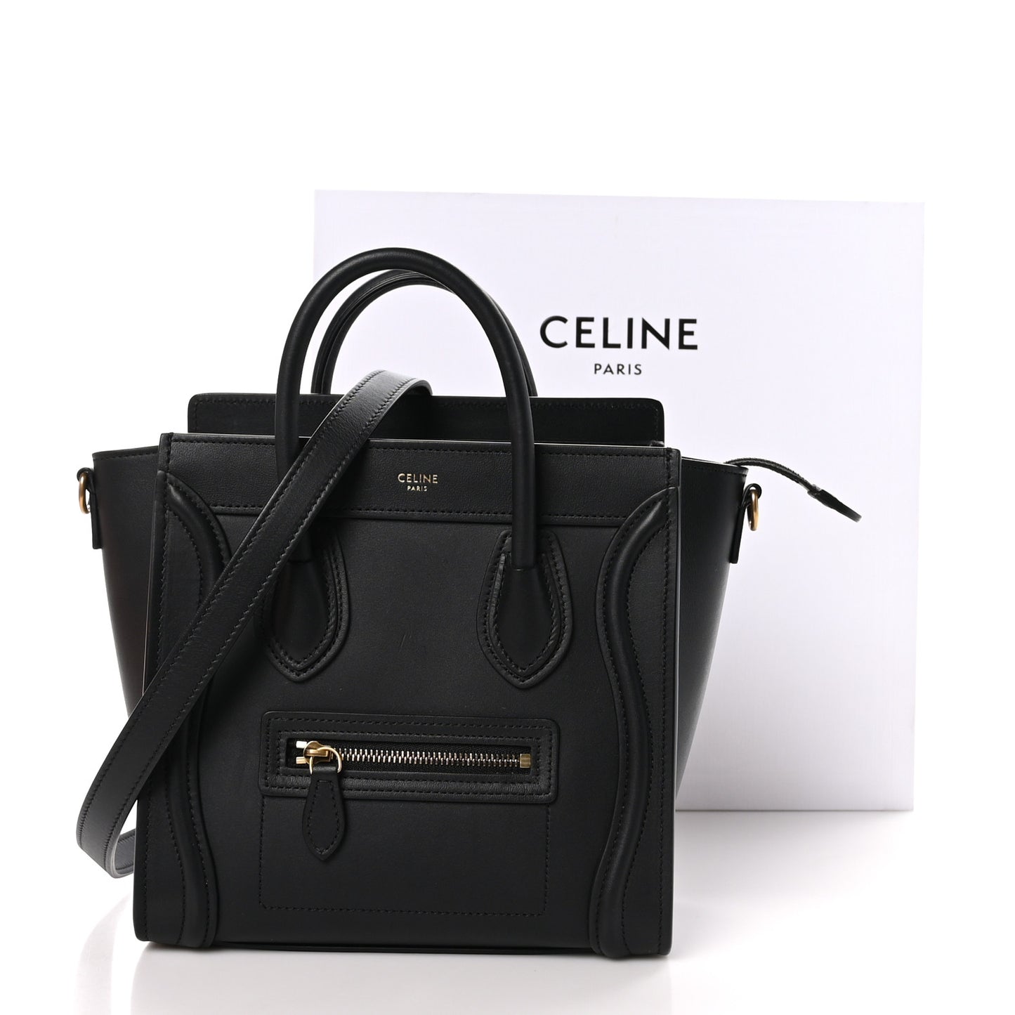 Smooth Calfskin Nano Luggage Black