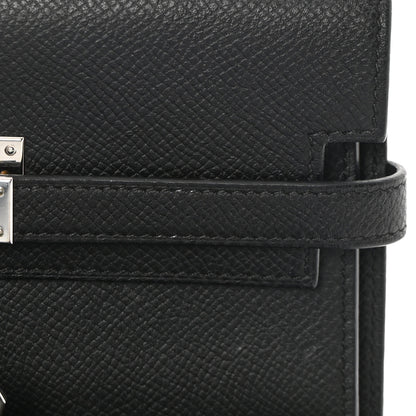 Hermes Epsom Medium Kelly Wallet Black 10 of 11
