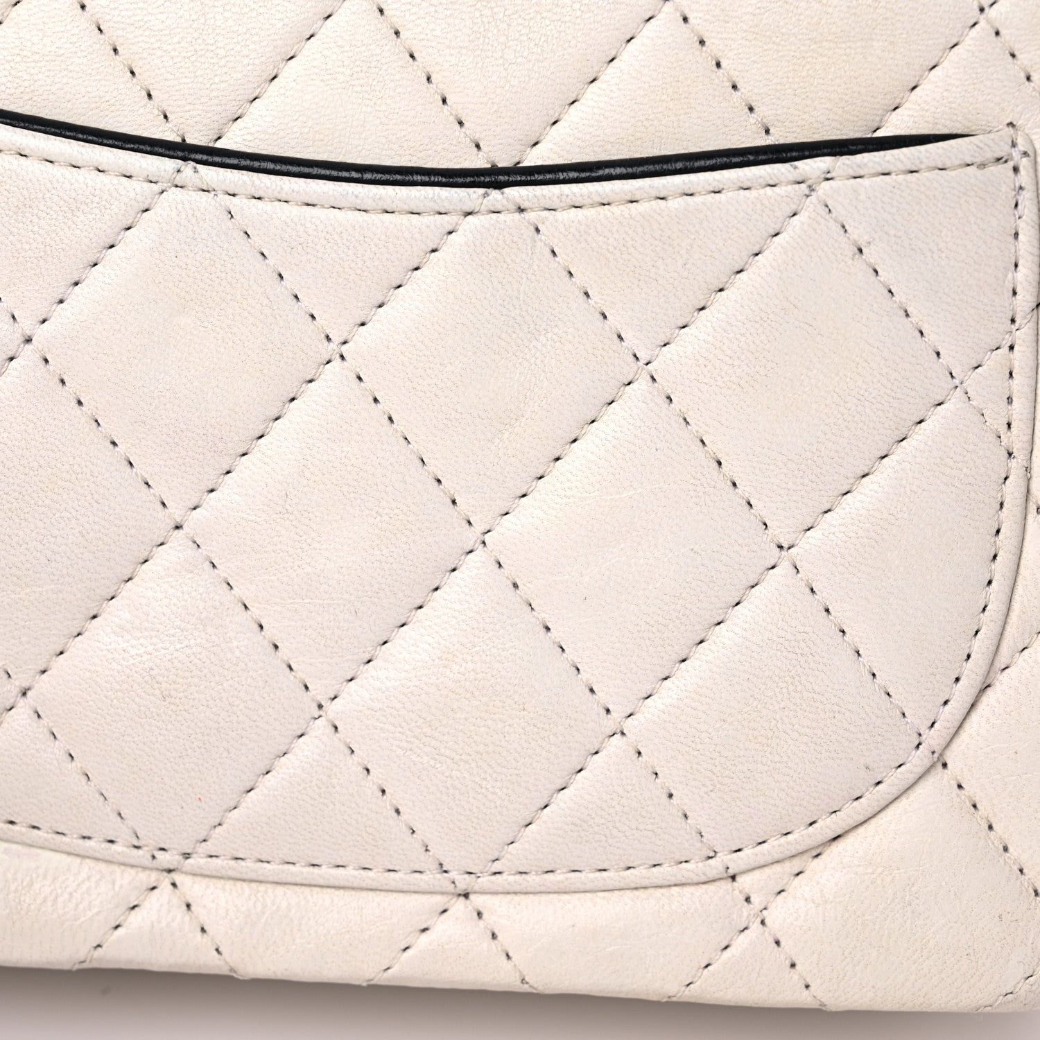 Chanel Lambskin Quilted Mini Square Flap White 16 of 17