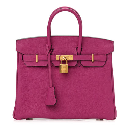 Hermes Togo Birkin 25 Rose Pourpre 1 of 14