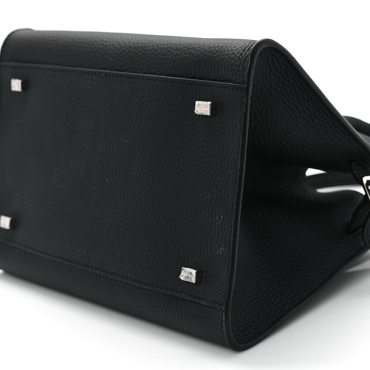 Grained Calfskin Soft Margaux 10 Bag Black