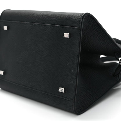 The Row Grained Calfskin Soft Margaux 10 Bag Black 9 of 9