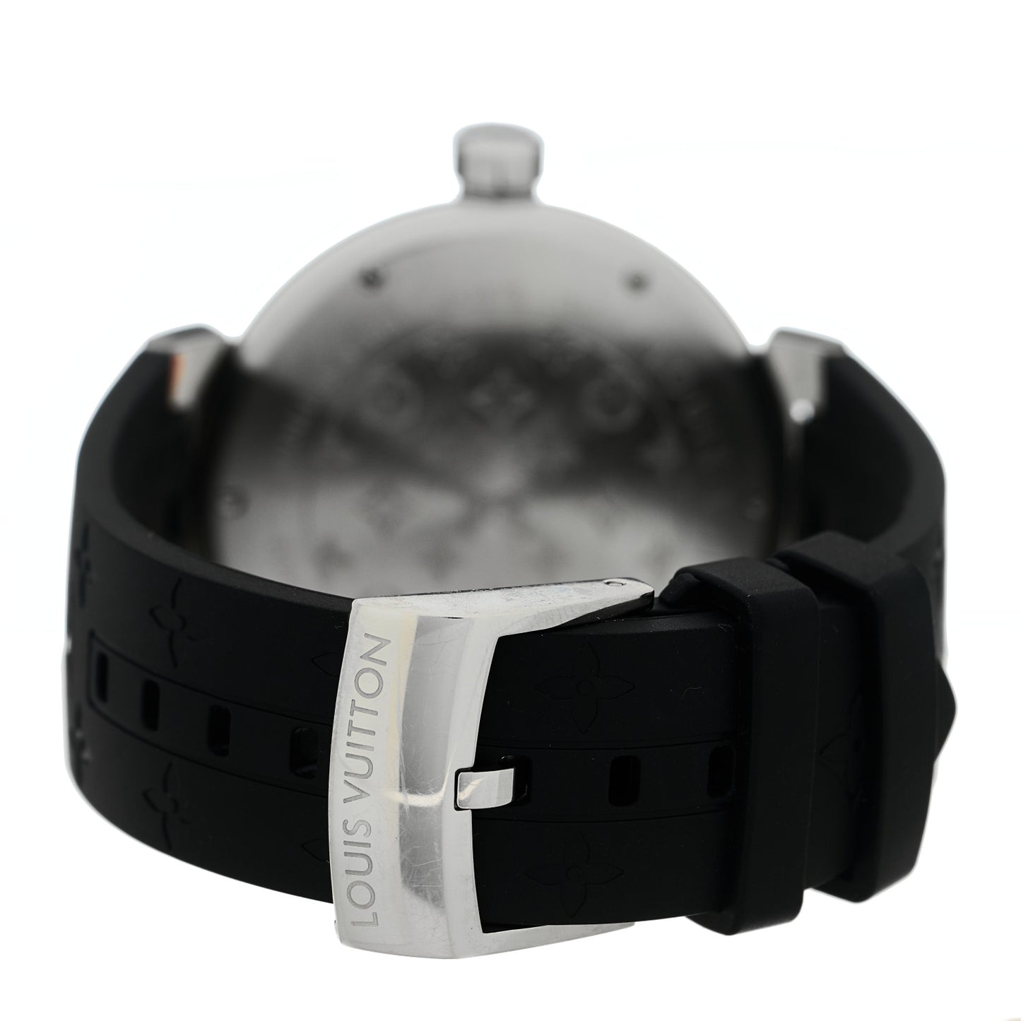 Stainless Steel Monogram 39mm Tambour Vernis Quartz Watch