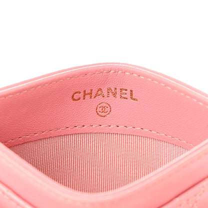 Chanel Lambskin Quilted Card Holder Pink 6 of 17