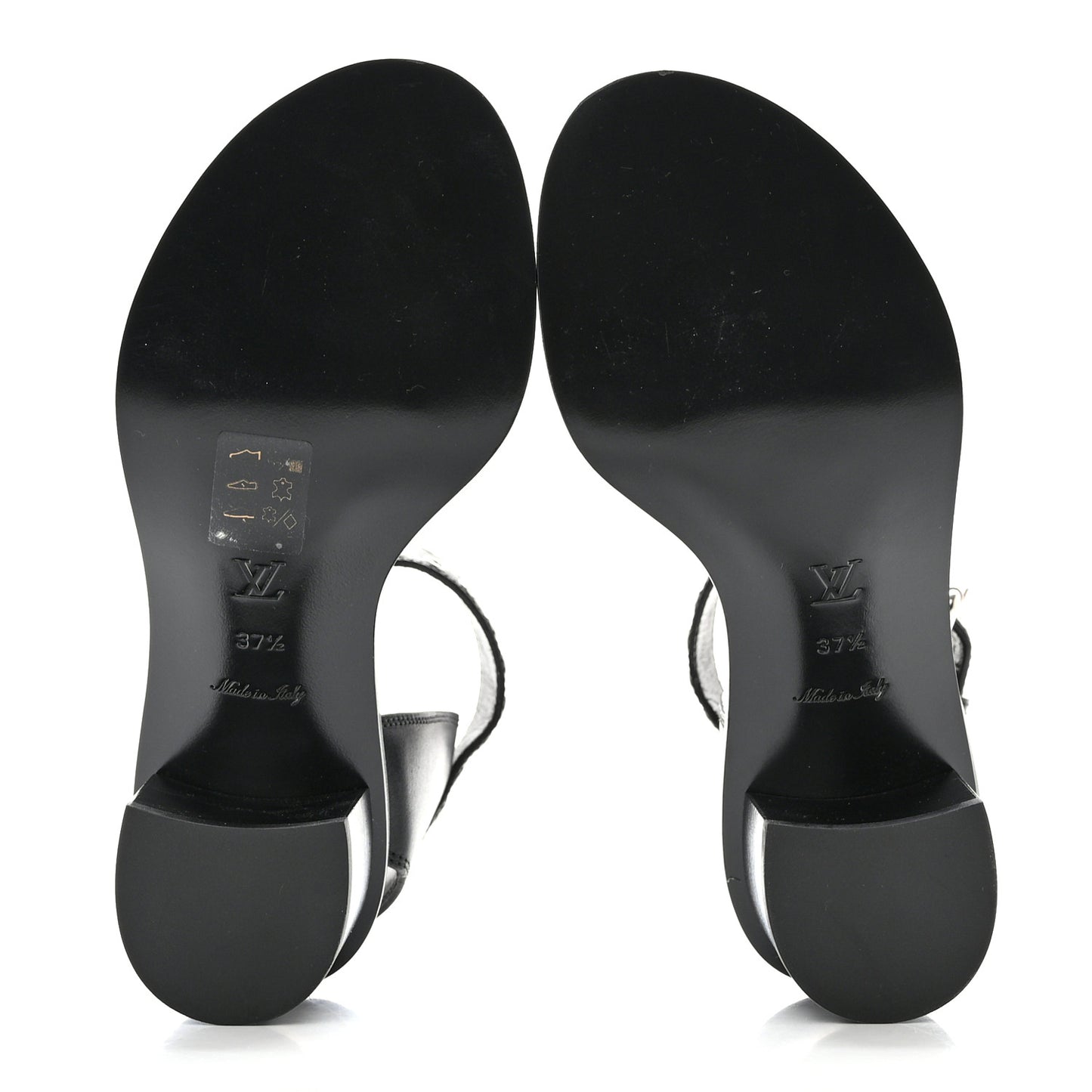 Calfskin Monogram Passenger Sandals 37.5 Black